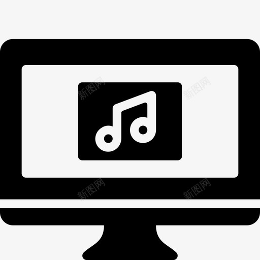 音乐电脑功能显示器图标svg_新图网 https://ixintu.com 功能 显示器 歌曲 电脑功能扎实 音乐电脑