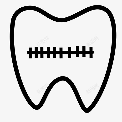 牙齿 托槽矫正svg_新图网 https://ixintu.com 牙齿 托槽矫正 牙齿，托槽矫正