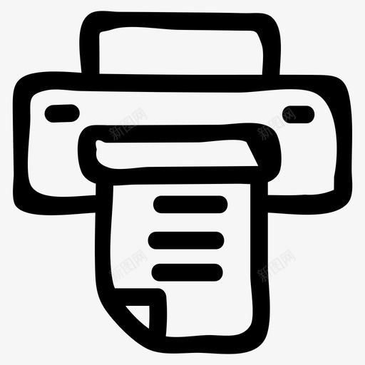 打印机设备电子图标svg_新图网 https://ixintu.com 印刷 打印机 技术 电子 电子手绘图标 设备