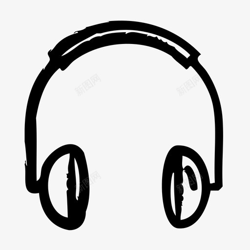 耳机设备电子图标svg_新图网 https://ixintu.com 小工具 电子 硬件 耳机 草图2 设备