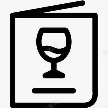 饮料菜单酒精鸡尾酒图标图标