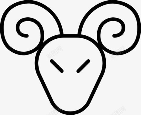 公羊白羊座星座图标图标