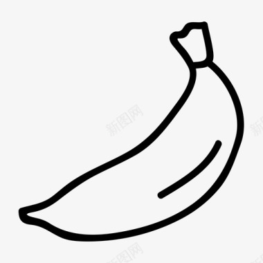 香蕉食物水果图标图标