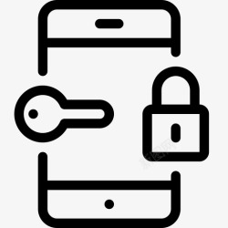 icon48锁子2智能手机手机钥匙图标高清图片