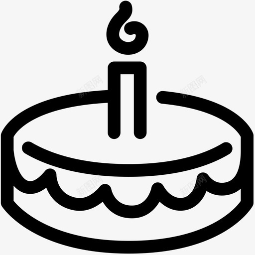 生日蛋糕蛋糕装饰派对图标svg_新图网 https://ixintu.com 派对 生日蛋糕 蛋糕装饰 食物概要2套