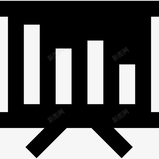 画架标条形图业务图标svg_新图网 https://ixintu.com 业务 图表 搜索引擎优化和数字营销图标包 条形图 演示 画架矢量图标