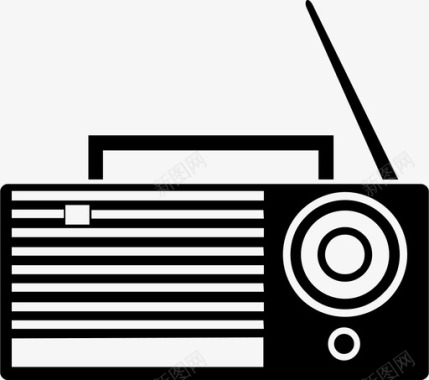 收音机古董广播图标图标