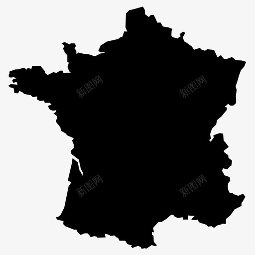 法国地图欧洲法国版图图标svg_新图网 https://ixintu.com 欧洲 法国地图 法国版图
