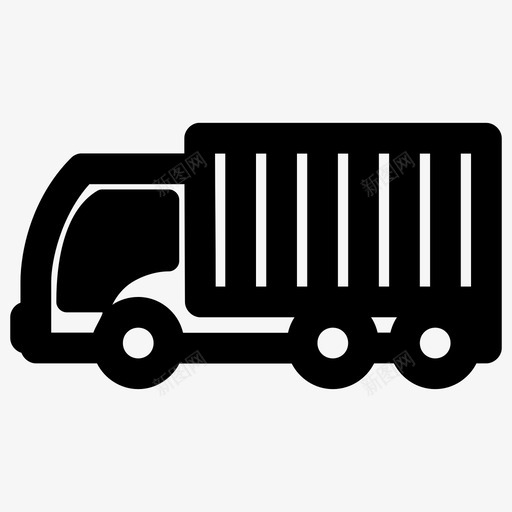 卡车物流运输图标svg_新图网 https://ixintu.com 卡车 卡车运输 物流 货车 车辆 运输