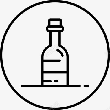 酒精鸡尾酒饮料图标图标