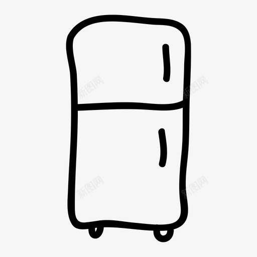 冰箱电子产品冷冻机图标svg_新图网 https://ixintu.com 冰箱 冷冻机 家用电器 电子产品 食品和饮料