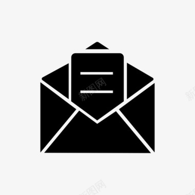 电子邮件问候语信件图标图标