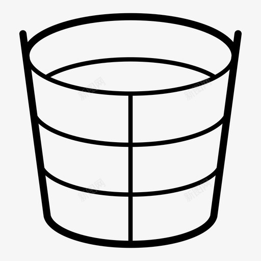 水桶金属桶水图标svg_新图网 https://ixintu.com 水 水桶 水桶第二卷 水滴 金属桶