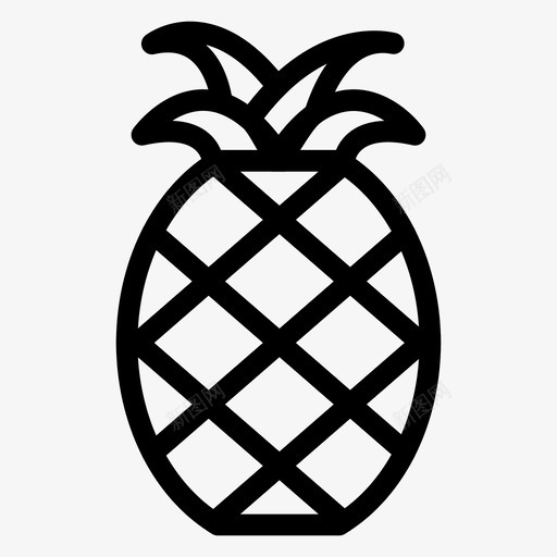 烹饪食物水果图标svg_新图网 https://ixintu.com 健康 杂货 水果 烹饪 甜蜜 酒店餐厅线图标 食物