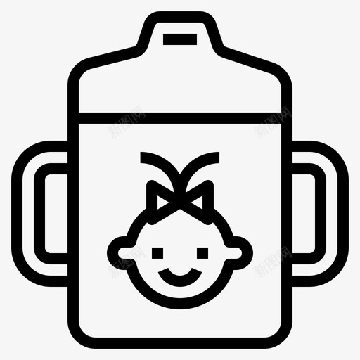 训练杯婴儿奶瓶图标svg_新图网 https://ixintu.com 卫生用品 奶瓶 婴儿 训练杯