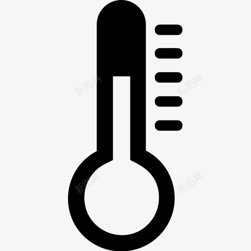 温度计冷热图标svg_新图网 https://ixintu.com 冷 天气 温度 温度计 热 科技字形图标集