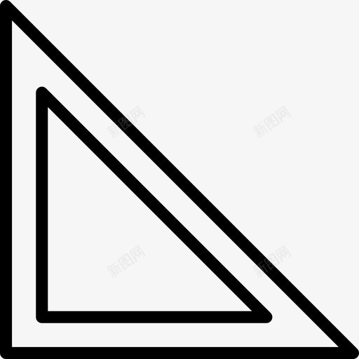 三角形绘图窗体图标svg_新图网 https://ixintu.com smashicons几何体轮廓 三角形 几何体 形状 窗体 绘图