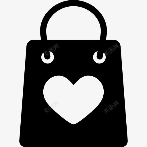 心形包包时尚做我的情人图标svg_新图网 https://ixintu.com 做我的情人 心形包包 时尚