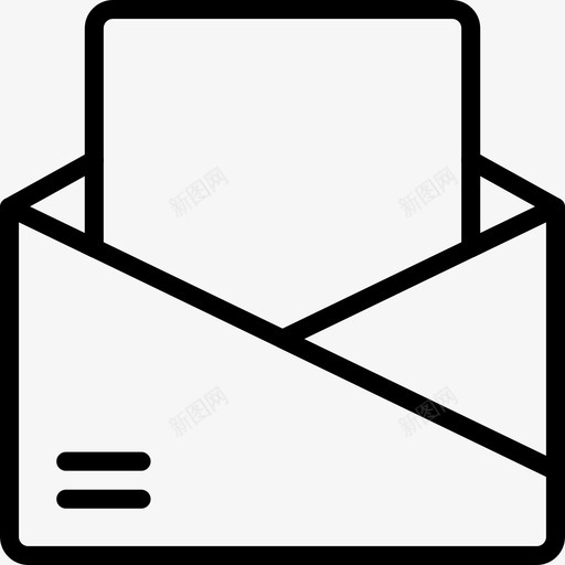 打开邮件信封信件图标svg_新图网 https://ixintu.com smashicons邮件大纲 信件 信封 打开邮件 消息