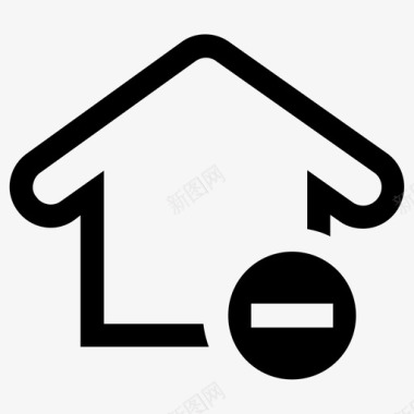 家取消房子图标图标