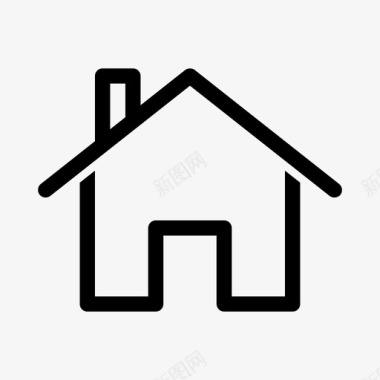 房子建筑物家图标图标