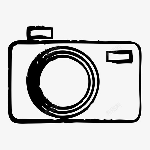 照相机装置设备图标svg_新图网 https://ixintu.com 技术 照相机 硬件 草图2 装置 设备