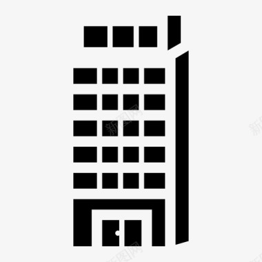 酒店预订酒店建筑图标图标