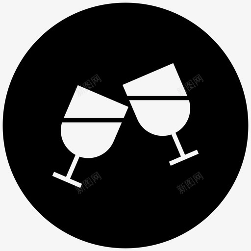派对鸡尾酒果汁图标svg_新图网 https://ixintu.com 庆典 果汁 派对 白酒 葡萄酒 食物和蛋糕 鸡尾酒