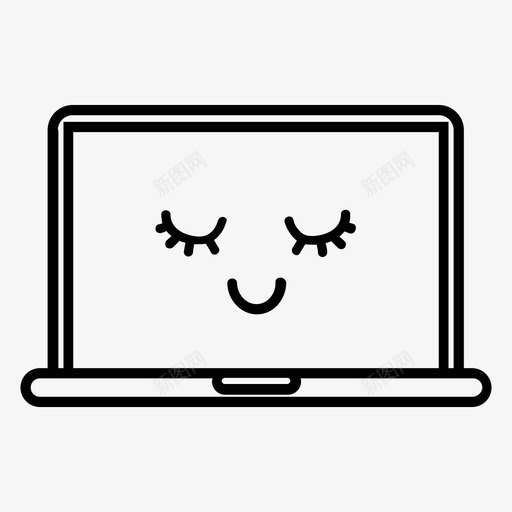 漂亮的笔记本表情符号眼睛图标svg_新图网 https://ixintu.com mac 女孩 漂亮的笔记本 眼睛 表情符号