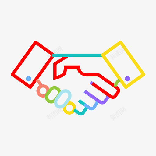 伙伴关系商务人员协作图标svg_新图网 https://ixintu.com 伙伴关系 协作 合作者 商务人员 握手