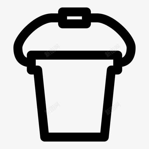 桶容器填充物图标svg_新图网 https://ixintu.com 填充物 容器 工具 桶 水