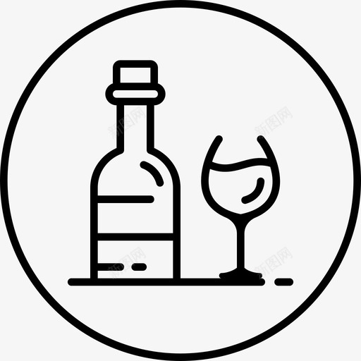 葡萄酒酒精鸡尾酒图标svg_新图网 https://ixintu.com 玻璃杯 葡萄酒 酒精 餐厅 餐厅第二卷 饮料 鸡尾酒