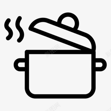 烹饪油炸热图标图标