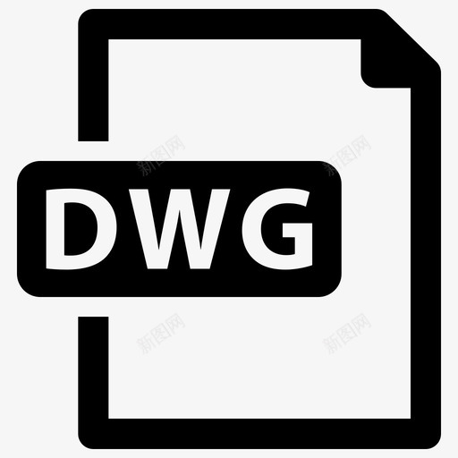 dwg文件扩展名格式图标svg_新图网 https://ixintu.com dwg文件 扩展名 文件格式 格式