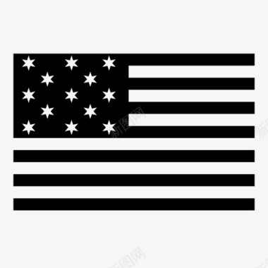美国革命海军旗帜星星条纹图标图标