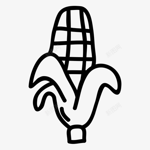 玉米玉米杆甜玉米图标svg_新图网 https://ixintu.com 玉米 玉米杆 甜玉米 蔬菜 食品和饮料