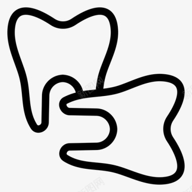 健康牙科牙医图标图标