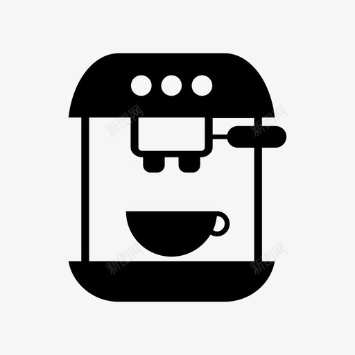 浓缩咖啡机咖啡机图标svg_新图网 https://ixintu.com 咖啡机 浓缩咖啡机