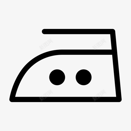 熨斗中温衣物洗衣图标svg_新图网 https://ixintu.com 洗衣 熨斗中温 蒸汽 衣物