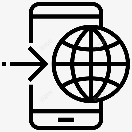 网页互联网智能手机图标svg_新图网 https://ixintu.com 互联网 智能手机 用户界面 网页设计