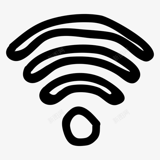 连接互联网路由器图标svg_新图网 https://ixintu.com wifi 互联网 信号 无线 路由器 连接 酒店餐厅手绘