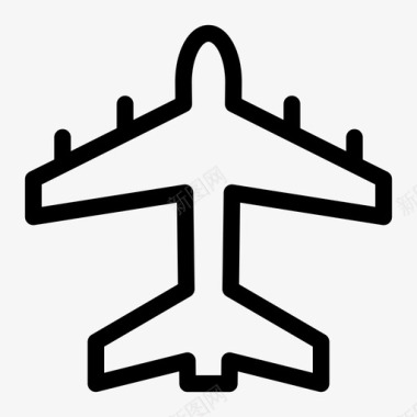 飞机飞行客运图标图标
