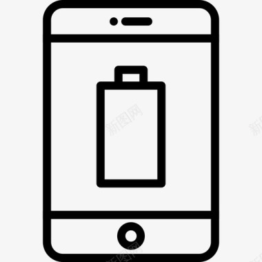 电池电量不足手机智能手机电池图标图标