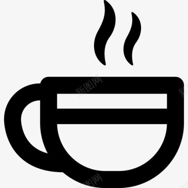 一杯热咖啡食物学校用具图标图标
