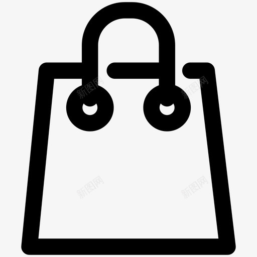 购物袋超市杂项提纲图标svg_新图网 https://ixintu.com 杂项提纲 购物袋 超市