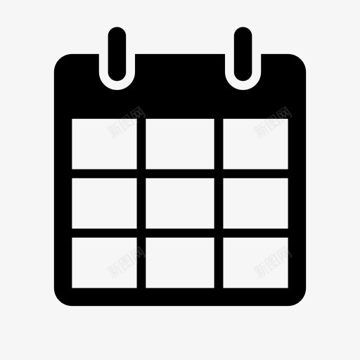 glyphs_g09_calendarsvg_新图网 https://ixintu.com glyphs_g09_calendar