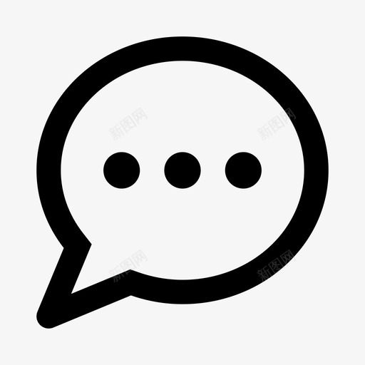 聊天泡泡交流信息图标svg_新图网 https://ixintu.com 交流 信息 聊天泡泡 谈话