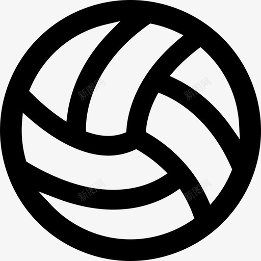 排球运动学校布景图标svg_新图网 https://ixintu.com 学校布景 排球 运动