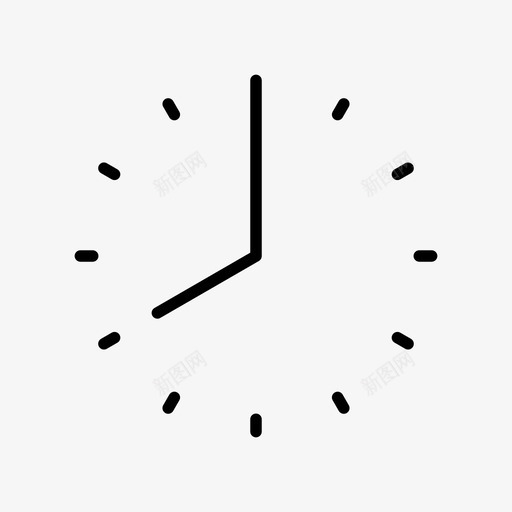 八点钟小时时间图标svg_新图网 https://ixintu.com 八点钟 小时 时间 简单的时钟
