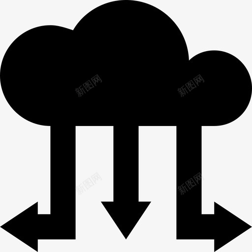 云层次结构云计算云网络图标svg_新图网 https://ixintu.com seo和数字营销图标包 云共享 云层次结构 云网络 云计算